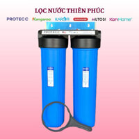 Bộ Lọc Thô Tổng Đầu Nguồn 2 Cấp 20 Inch Béo/Bigblue Protecc 2 Ron Ren Trong 34 (1") - Lọc sinh hoạt, nấu ăn, tắm