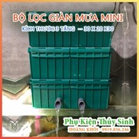 Bộ lọc thùng nhựa mini cho bê kính - Thùng xốp ngoài trời