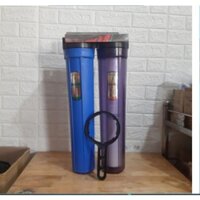 Bộ lọc tổng nước sinh hoạt có tác dụng lọc chặn cặn bùn đất: Hệ thống gồm 2 lõi lọc thông minh