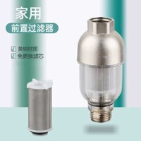 Bộ lọc trước bằng đồng thau 1/2" ren nam và nữ, lưới lọc bằng thép không gỉ 316, bộ lọc cho vòi nước nóng, bộ lọc bồn cầu E9R9