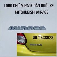 BỘ LOGO CHỮ MIRAGE CAO CẤP GIÁ RẺ DÁN MITSHUBISHI MIRAGE