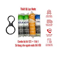 Bộ lõi 123 Cation + 1 Lõi 1 Chính Hãng. Thay thế cho mọi loại máy lọc Ro có cốc lọc 10inch, Nguồn nước đá vôi, làm mềm n