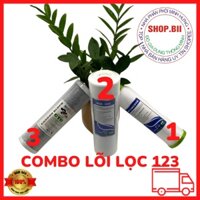 Bộ Lõi Lọc Nước 1-2-3 Hàng Chính Hãng Siêu Bền Giá Rẻ Lắp Cho Tất Cả Các Loại Máy Lọc Nước RO Trên Thị Trường Hiện Nay.