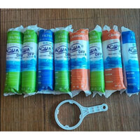 Bộ Lõi Lọc Nước Aqua 8 Lõi, Thay Thế Các Lõi Số 1, 2, 3 Cho Máy Lọc Nước