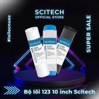 Bộ lõi lọc nước số 1,2,3 PP-UDF-CTO 10 inch dùng trong máy lọc nước RO, bộ lọc thô - Hàng chính hãng