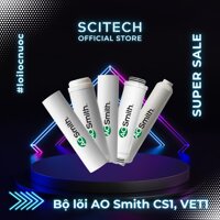 Bộ lõi máy lọc nước AO Smith AR600-CS1ADR75-VET1 kèm co nối Scitech cho lõi nối nhanh - Hàng chính hãng - Bộ lõi ADR75-VET1