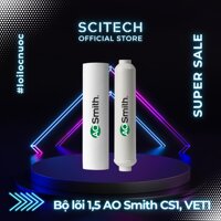 Bộ lõi máy lọc nước AO Smith AR600-CS1ADR75-VET1 kèm co nối Scitech cho lõi nối nhanh - Hàng chính hãng - Bộ lõi 15 AR600-CS1