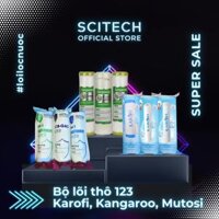 Bộ lõi số 1,2,3 10 inch by Scitech Lõi PP5-OCB-PP1 dùng thay thế máy lọc nước Karofi, Kangaroo, Mutosi - Hàng chính hãng - Bộ lõi 123 Mutosi