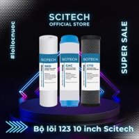 Bộ lõi số 1,2,3 10 inch Lõi PP-UDF-CTO - Dùng cho máy lọc nước RO, bộ lọc thô - Hàng chính hãng