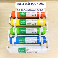 BỘ LÕI TẠO KHOÁNG AQUA 56789 bộ 5 quả lọc cung cấp chất khoáng cho cơ thể, lắp đặt dễ dàng tất cả các máy lọc nước Ro