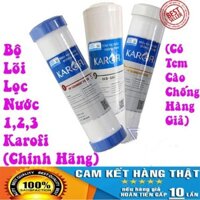 Bộ lõi thô lọc nước 1,2,3 KAROFI chính hãng( Thay được cho các máy lọc khác)