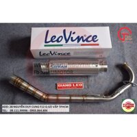 BỘ LON PÔ LEOVINCE BẠC CAO CẤP VÀ CỔ PÔ 2 KHÚC 304 CHO XE EXCITER 135 VÀ EXCITER 150
