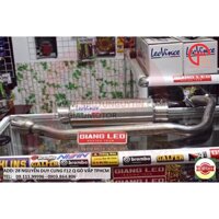 BỘ LON PÔ LEOVINCE VÀ CỔ INOX 304 CHO XE WINNER, EX 150, SATRIA ,SONIC ..