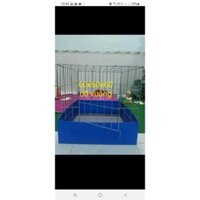 Bộ lồng gà chim 60x60, chuồng gà 60x60x60 khoảng cách nan 5cm