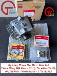 Bộ Lòng Piston Bạc Wave Thái 110 Chính Hãng Thái Lan