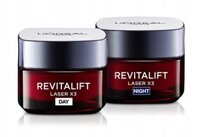 Bộ L’Oreal Paris Revitalift Laser X3: kem chống nhăn ban ngày với axit hyaluronic và Pro-Xylane, kem chống nhăn ban đêm