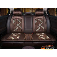 Bộ lót ghế massage hạt gỗ cao cấp dùng cho xe con, xe 4-7 chỗ