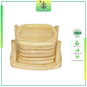 Bộ Lót Ly 6 Cái Gỗ Đức Thành 20171