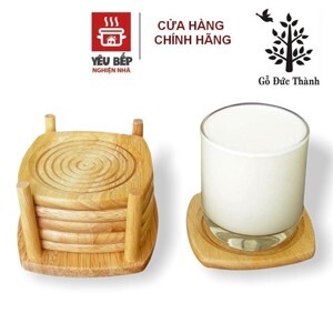 Bộ Lót Ly 6 Cái Gỗ Đức Thành – 21171