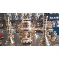 Bộ lư đồng và chân nến bán thờ