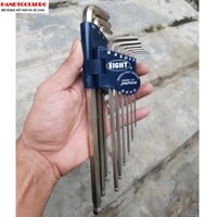 Bộ lục giác 1.5-10mm thép SNCM+V Nhật Bản Eight TLS-9N phủ lớp EL/ARMOUR chống mài mòn và gỉ sét