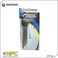 Bộ lục giác 8PCS đầu bằng siêu dài GE666-293 GESTAR 23-111