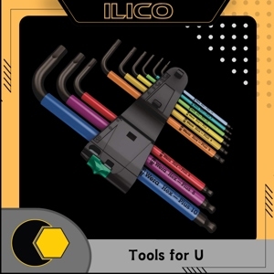 Bộ lục giác 9 chi tiết Wera 05073593001