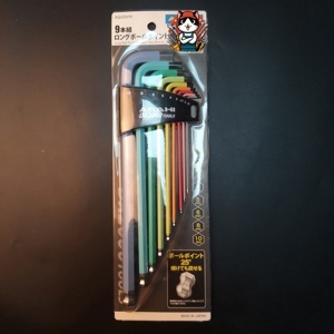 Bộ lục giác bi cao cấp hệ mét Asahi AQUS910 9 chi tiết