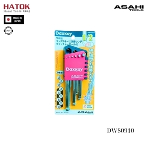 Bộ lục giác bi chống trượt đầu ngắn loại ngắn 1.5-10mm Asahi DWS0910