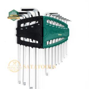Bộ lục giác bi dài 12 chi tiết (hệ inch) Sata 09102