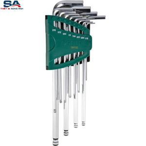 Bộ lục giác bi dài 12 chi tiết (hệ inch) Sata 09102