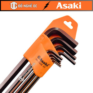 Bộ lục giác bi dài AK-7408 - 9 cây