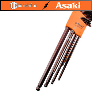 Bộ lục giác bi dài AK-7408 - 9 cây