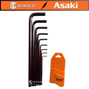 Bộ lục giác bi dài AK-7408 - 9 cây