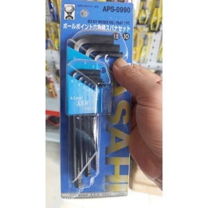Bộ lục giác bi loại dài 1.5-10mm Asahi APS0990
