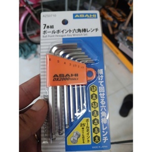 Bộ lục giác bi loại ngắn 1.5-6mm Asahi AZS0710