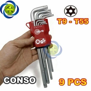 Bộ lục giác bông 9 cây Conso WTMD0309