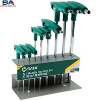 Bộ lục giác chữ T đầu bằng 9 chi tiết Sata 09118