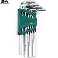 Bộ lục giác đầu bằng 10 chi tiết Sata 09110