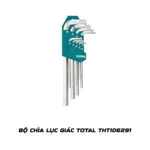 Bộ lục giác đầu bi 9 chi tiết Total THT106291, 1.5-10mm