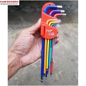 Bộ lục giác đầu bi 9 món dài TOP LU-9CMAU