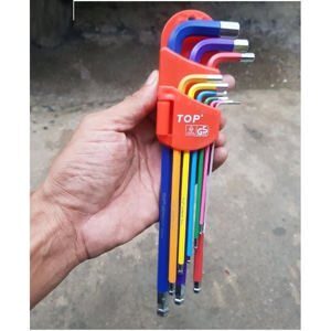 Bộ lục giác đầu bi 9 món dài TOP LU-9CMAU