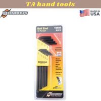 Bộ lục giác đầu bi Bondhus 10938 hệ Inch Made in USA, từ 1/16-1/4