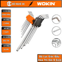 Bộ Lục Giác Đầu Hoa Thị Dài 9 Size Bộ Lục Lăng Đầu Bông Cao Cấp 207909 Wokin  chất liệu hợp kim thép cứng cao cấp GD