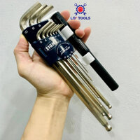 Bộ lục giác Eight Nhật TLS-9NP với 9 cỡ đầu bi từ 1.5-10mm - Có thêm tay công - Made in Japan