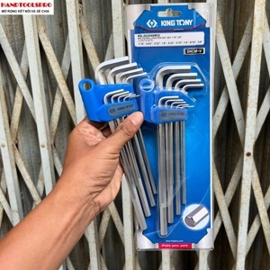 Bộ lục giác hệ inch 9 chi tiết Kingtony 20209SR02