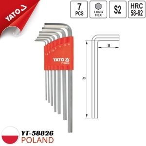 Bộ lục giác hệ mét Yato yt-58826, 7 chi tiết