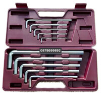 bộ lục giác hộp nâu 10 chi tiết