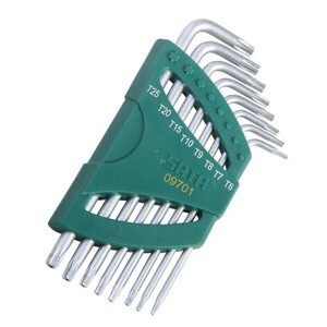 Bộ lục giác sao 8 cây dài Sata 09-701 (Xám bạc)