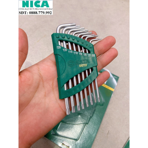 Bộ lục giác sao 8 cây dài Sata 09-701 (Xám bạc)